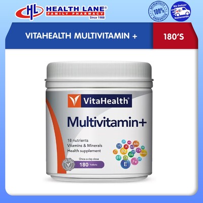 VITAHEALTH MULTIVITAMIN + (180'S)